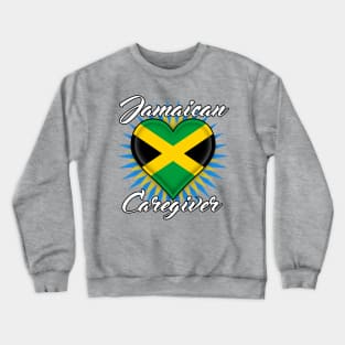 Jamaican Caregiver (white font) Crewneck Sweatshirt